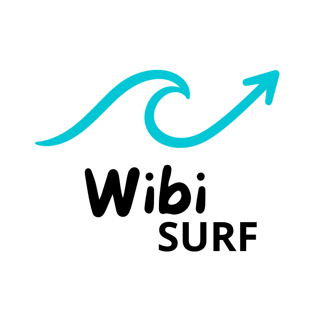 logo wibi surf wibi surf coaching and surf trips